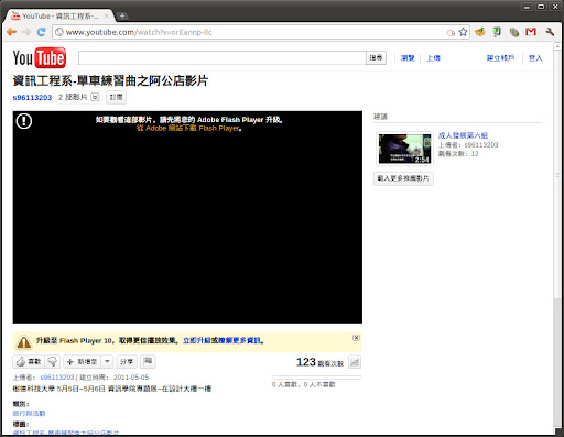 [ubuntu] 在 Ubuntu 64位元 上讓 Chrome 支援 Flash Player 10