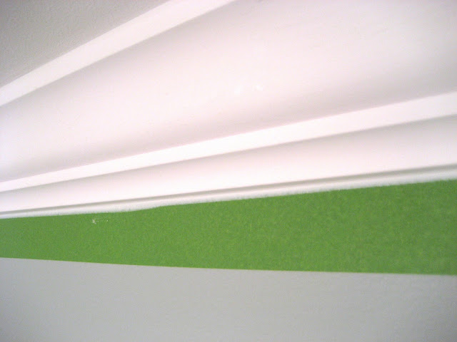Crown after tape and caulk Crown after tape and caulk
