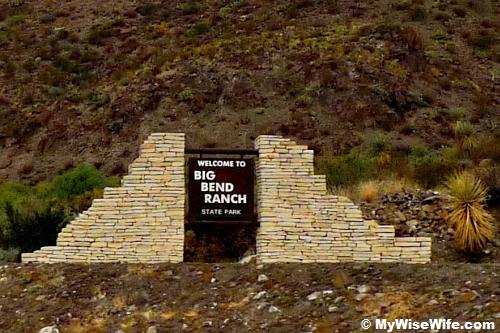 Entering Big Bend Ranch State Park Entering Big Bend Ranch State Park