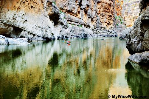 Serene reflection on Rio Grande Serene reflection on Rio Grande