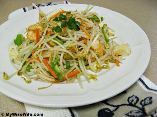 Stir-fried bean sprouts Stir-fried bean sprouts