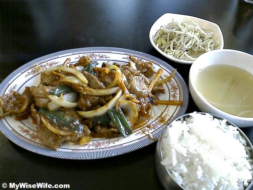 Bulgogi Pork is good Bulgogi Pork is good