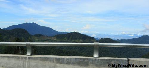 Stretch of mountains - Titiwangsa Range far ahead Stretch of mountains - Titiwangsa Range far ahead