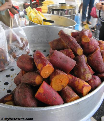 Sweet potato and pearl sweet corn Sweet potato and pearl sweet corn