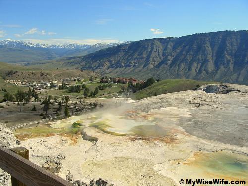 Inspiring view of Yellowstone National Park Inspiring view of Yellowstone National Park