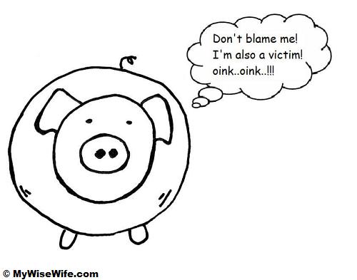 Swine cartoon as flu victim Swine cartoon as flu victim
