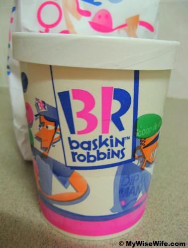 Baskin Robbins - a quart!