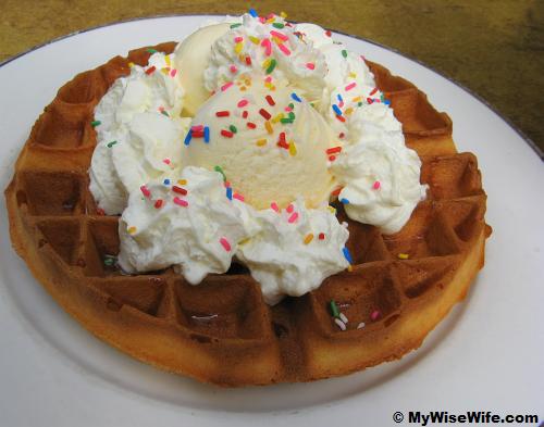 Ice-cream waffle
