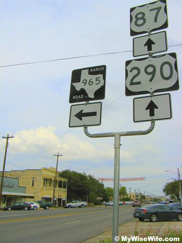 Ranch Road 965 will take you to Enchanted Rock