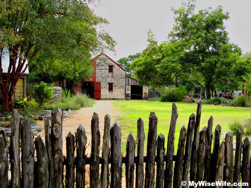 A barn along Main Street (within Pioneer Museum compound)