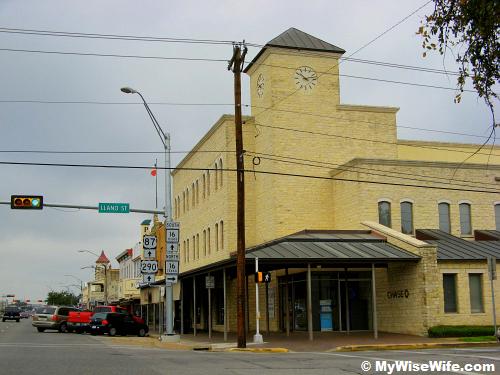 The business center of Fredericksburg