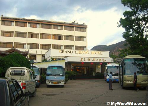 Our hotel Grand Lijiang, right next to the Old Town Street