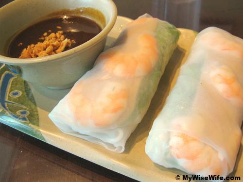 Shrimp spring rolls - another Vietnamase specialty