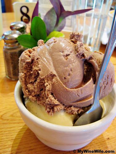 Carob & Vanilla ice-cream - smooth and perfect!