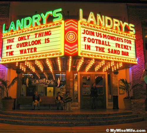 Landry's Seafood - They serve creatures that swim...