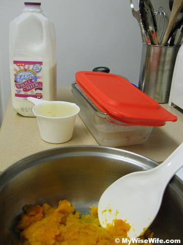 All the basic ingredients for pumpkin soup All the basic ingredients for pumpkin soup