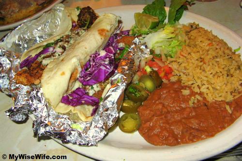 Baja Tacos with Green Chile rice Baja Tacos with Green Chile rice