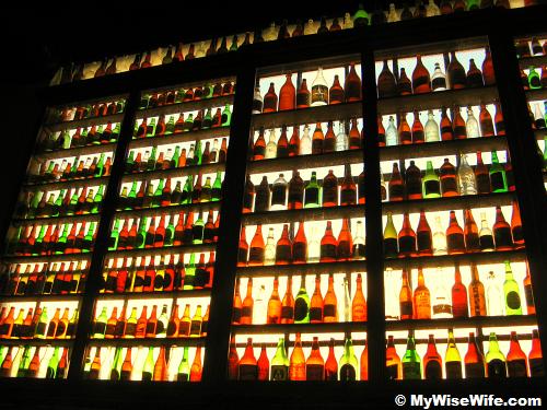 Bottles collection displayed inside Spass Haus (Fun House) Bottles collection displayed inside Spass Haus (Fun House)