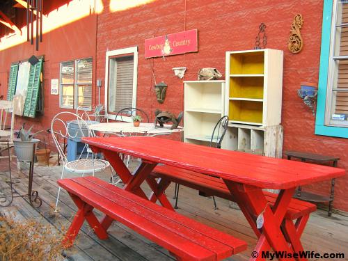Next to the cafe is Silver K antique shop Next to the cafe is Silver K antique shop