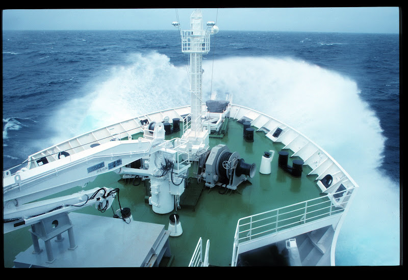 At sea to Antarctica