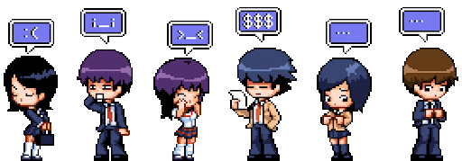 Gif Animado de Garotos e Garotas de Escola