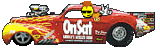 Gif Animado de um Emoticon com Carro Tunado