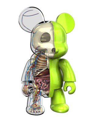 Gif Animado de Bonequinho de Rato em 3D