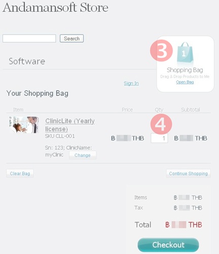 ClinicLite: Add to shopping cart ClinicLite: Add to shopping cart