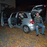 The car is packed, the girl is nuts and the chauffeur is resting...great ingredients for a nice drive ;-)