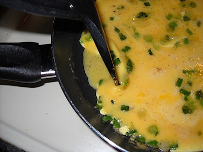 pull egg in toward center