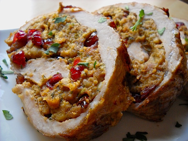 Cranberry & Walnut Stuffed Pork Loin