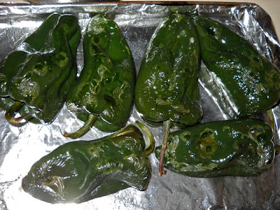 roasted poblanos