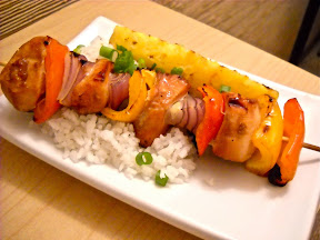 teriyaki kabob meal