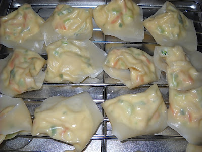 boiled wontons