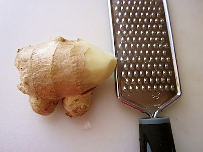 grate ginger and garlic