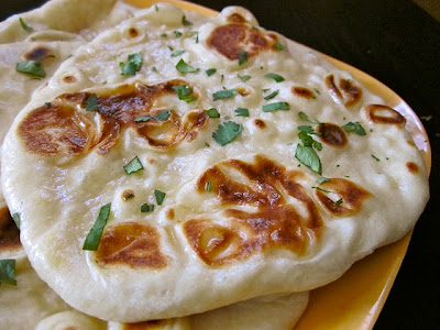 homemade naan