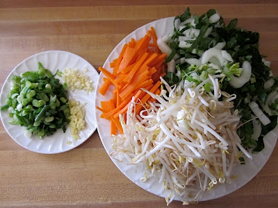 chopped vegetables