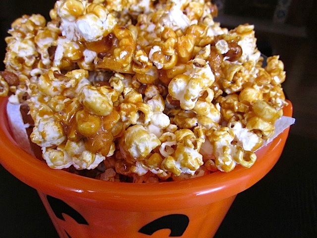 nutty caramel corn