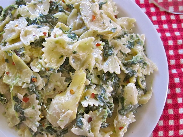 Spinach Artichoke Pasta