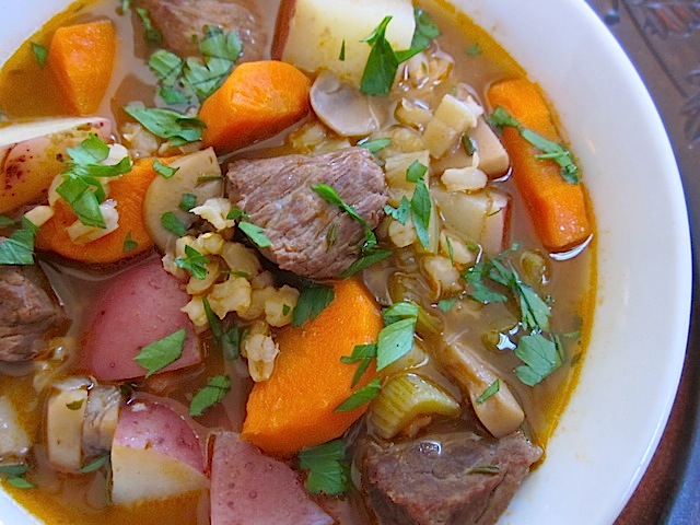Beef Barley Vegetable Soup
