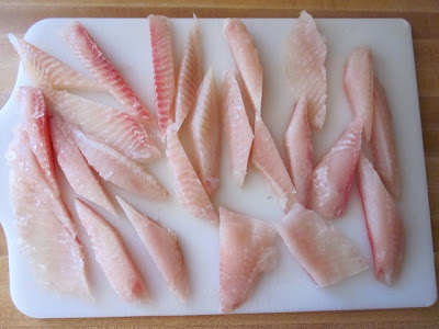 sliced tilapia sticks