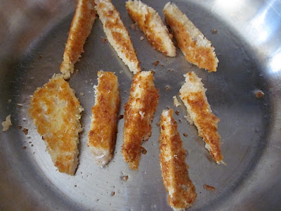 golden brown fish sticks