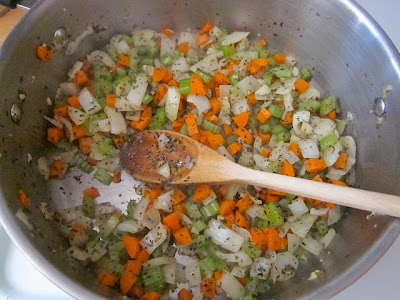 soup vegetables and herbs