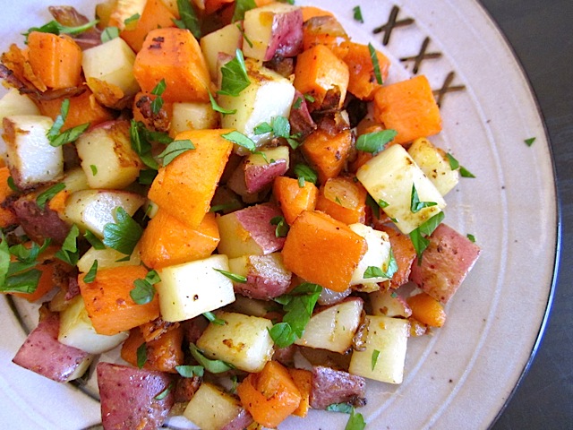 mixed potato home fries