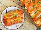 Chorizo Sweet Potato Enchiladas