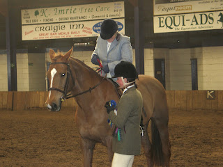 Riding Club Horse Class - winner Sheona McNeil on Santa's Ghost