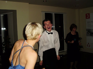 He looked like James Bond earlier in the night!