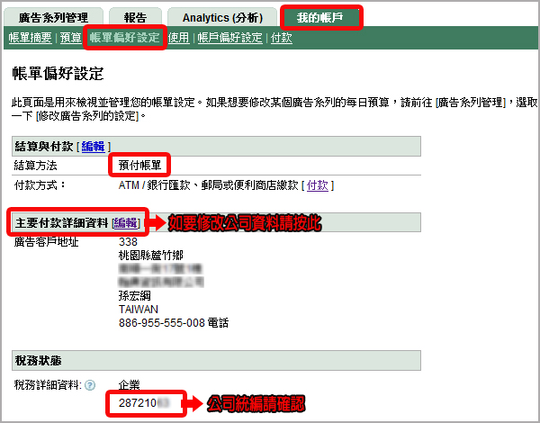 Google 關鍵字廣告 關鍵字
