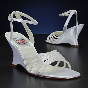 white Bridal Shoes heel height 3 inches