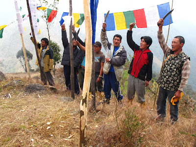 villagers doing some unknown ritual